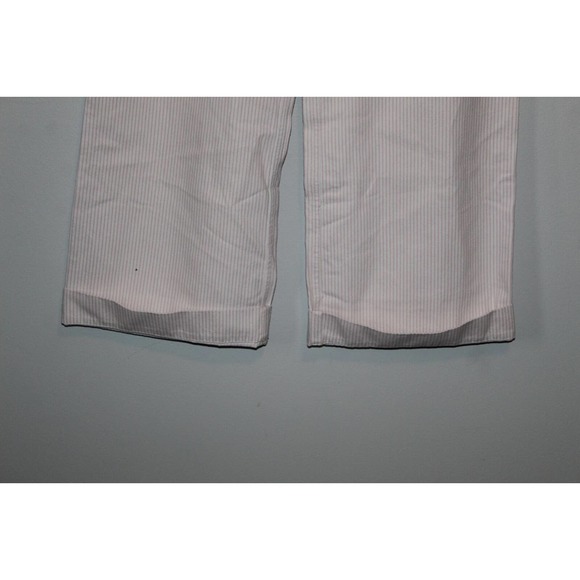 NWT Lauren Jeans Co Striped Wide Leg Trouser Denim Jean Pink Plus Size 14 H14626 - Picture 2 of 11